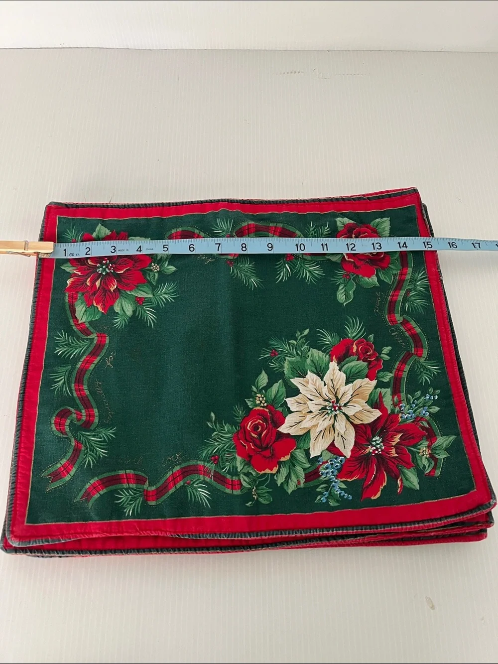 Vintage Reversible Christmas Table Placemats
